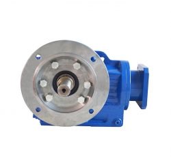 SK-F-SM伺服接口立式实心轴输出伞齿轮减速机